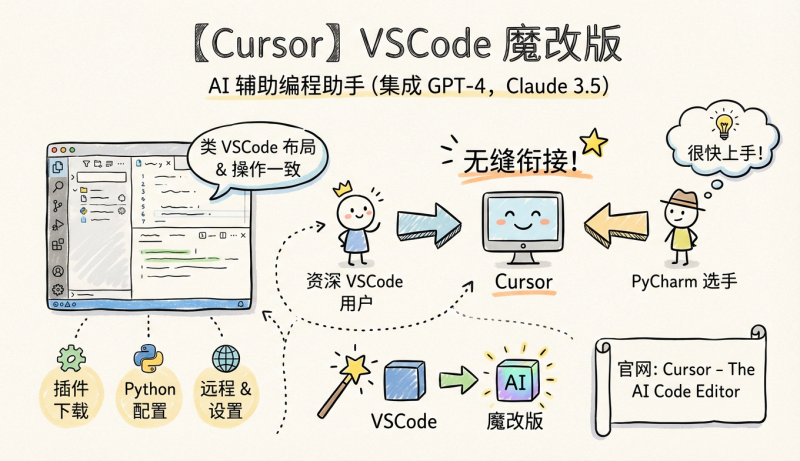 【Cursor】vscode魔改版-松鼠博客